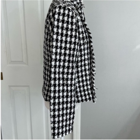 Cliche Black/White Women's Houndstooth Blazer Size S - Picture 4 of 9